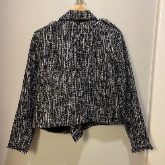 Eloquii woman’s black and white and blue tweed jacket - Picture 11 of 12